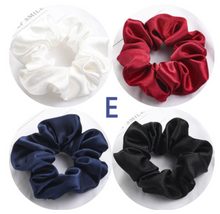 Load image into Gallery viewer, Satin Silk Scrunchies (4 Pcs/Set)
