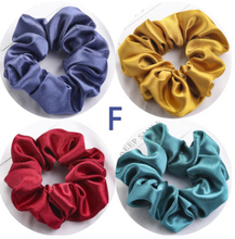 Load image into Gallery viewer, Satin Silk Scrunchies (4 Pcs/Set)