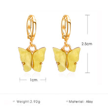 Load image into Gallery viewer, Butterfly Dangle Earrings
