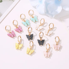 Load image into Gallery viewer, Butterfly Dangle Earrings