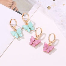 Load image into Gallery viewer, Butterfly Dangle Earrings