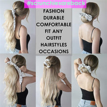 Load image into Gallery viewer, Solid Color Polka Dot Hair Scarf Scrunchies