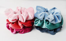Load image into Gallery viewer, Solid Color Velvet Scrunchies (6Pcs/Set)