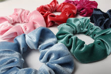 Load image into Gallery viewer, Solid Color Velvet Scrunchies (6Pcs/Set)
