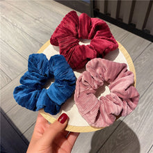 Load image into Gallery viewer, Warm Tone Corduroy Scrunchies