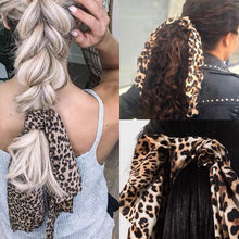 Load image into Gallery viewer, Leopard Prints Hair Scarf Scrunchies