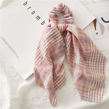 Load image into Gallery viewer, Checkered Printed Hair Scarf Scrunchies