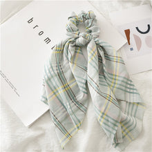 Load image into Gallery viewer, Checkered Printed Hair Scarf Scrunchies