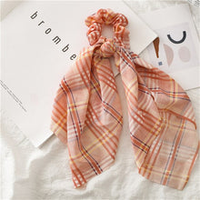 Load image into Gallery viewer, Checkered Printed Hair Scarf Scrunchies
