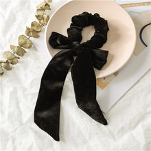Load image into Gallery viewer, 2 Styles Ribbon Velvet Hair Scarf Scrunchies