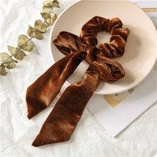 Load image into Gallery viewer, 2 Styles Ribbon Velvet Hair Scarf Scrunchies