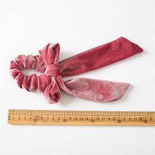 Load image into Gallery viewer, 2 Styles Ribbon Velvet Hair Scarf Scrunchies