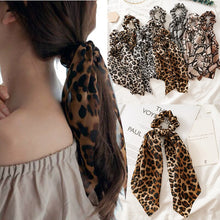 Load image into Gallery viewer, Leopard Prints Hair Scarf Scrunchies