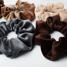 Load image into Gallery viewer, Solid Color Velvet Scrunchies (6Pcs/Set)