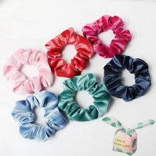 Load image into Gallery viewer, Solid Color Velvet Scrunchies (6Pcs/Set)