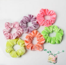 Load image into Gallery viewer, Solid Color Velvet Scrunchies (6Pcs/Set)