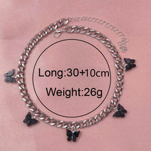 Load image into Gallery viewer, Butterfly Pendant Chain Choker