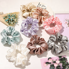 Load image into Gallery viewer, Satin Silk Scrunchies (4 Pcs/Set)