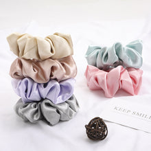 Load image into Gallery viewer, Satin Silk Scrunchies (4 Pcs/Set)