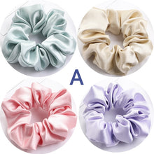 Load image into Gallery viewer, Satin Silk Scrunchies (4 Pcs/Set)