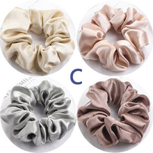 Load image into Gallery viewer, Satin Silk Scrunchies (4 Pcs/Set)