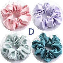Load image into Gallery viewer, Satin Silk Scrunchies (4 Pcs/Set)