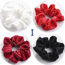 Load image into Gallery viewer, Satin Silk Scrunchies (4 Pcs/Set)