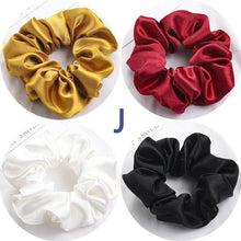Load image into Gallery viewer, Satin Silk Scrunchies (4 Pcs/Set)