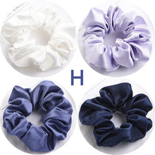 Load image into Gallery viewer, Satin Silk Scrunchies (4 Pcs/Set)