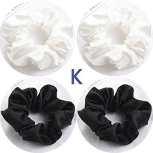 Load image into Gallery viewer, Satin Silk Scrunchies (4 Pcs/Set)