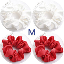 Load image into Gallery viewer, Satin Silk Scrunchies (4 Pcs/Set)