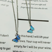 Load image into Gallery viewer, Vintage Butterfly Pendant Necklace