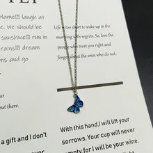 Load image into Gallery viewer, Vintage Butterfly Pendant Necklace