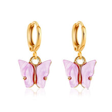Load image into Gallery viewer, Butterfly Dangle Earrings