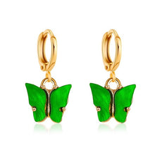Load image into Gallery viewer, Butterfly Dangle Earrings