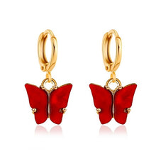 Load image into Gallery viewer, Butterfly Dangle Earrings