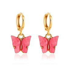 Load image into Gallery viewer, Butterfly Dangle Earrings
