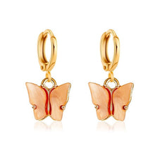 Load image into Gallery viewer, Butterfly Dangle Earrings