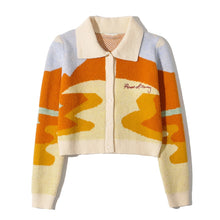 Load image into Gallery viewer, New Autumn Colorful Crop Knitted Cardigan