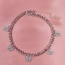 Load image into Gallery viewer, Butterfly Pendant Chain Choker