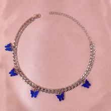 Load image into Gallery viewer, Butterfly Pendant Chain Choker