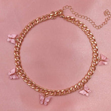 Load image into Gallery viewer, Butterfly Pendant Chain Choker