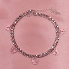 Load image into Gallery viewer, Butterfly Pendant Chain Choker
