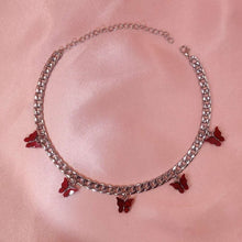 Load image into Gallery viewer, Butterfly Pendant Chain Choker
