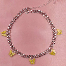 Load image into Gallery viewer, Butterfly Pendant Chain Choker