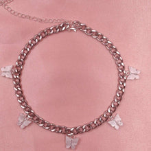 Load image into Gallery viewer, Butterfly Pendant Chain Choker
