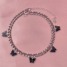 Load image into Gallery viewer, Butterfly Pendant Chain Choker