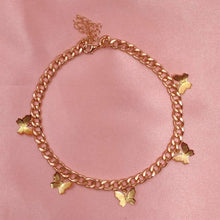 Load image into Gallery viewer, Butterfly Pendant Chain Choker