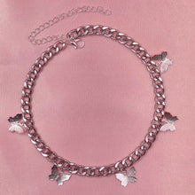 Load image into Gallery viewer, Butterfly Pendant Chain Choker