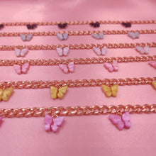 Load image into Gallery viewer, Butterfly Pendant Chain Choker